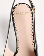 Valentino Bepointy Slingback Pump In Patent Leather And Kidskin 45Mm - Image 2